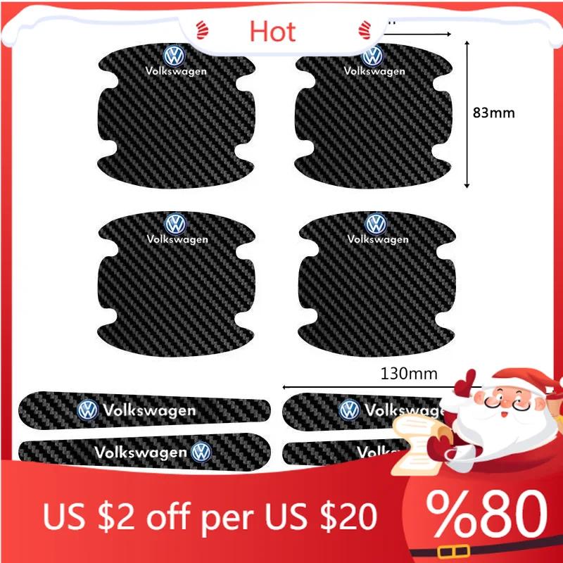 Новая Защитная наклейка на ручку двери из ПУ, противоударная, для Volkswagen GTI Polo Golf Passat Tiguan Arteon Touareg CC