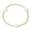 Fashion Classic Cross Bracelet 18K Gold-plated Gold Bead Bracelet Stainless Steel Bracelet