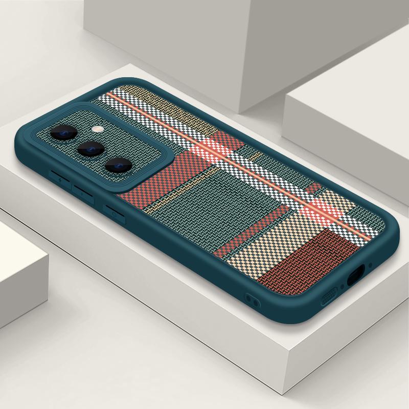 Ретро-чехол в полоску для Samsung Galaxy S26 S25 S24 S23 Ultra S22 S26 Plus S25 Edge S24 S21 FE Ударопрочный мягкий чехол для телефона