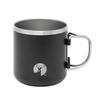 CAPTAIN STAG Outdoor Cup Mug Tumbler CS Vacuum Folding Handle Mug 500ml Stainless Steel Black UE-3598