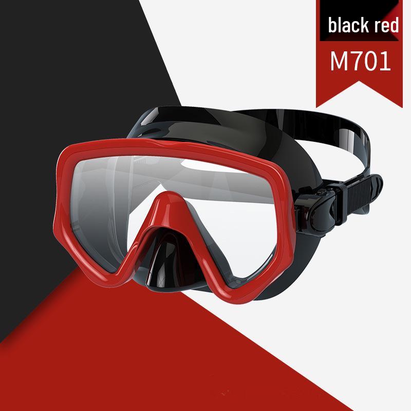 Snorkeling Set: Wide-View Mask & Semi-Dry Breathing Tube - Silicone Diving Goggles 2-Piece Kit