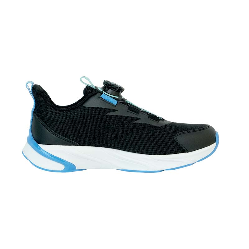 Anta Kids Synthetic Leather Fabric Comfortable Casual Low-Top Running Shoes Kids Sneaker Black Table-Blue Clear-Water-Blue 312445511R-4