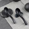 Набор меламиновых ложек для приготовления чая, ложка для супа удон, черные японские палочки для еды, короткая ложка 10р, 10 шт., популярная корейская посуда