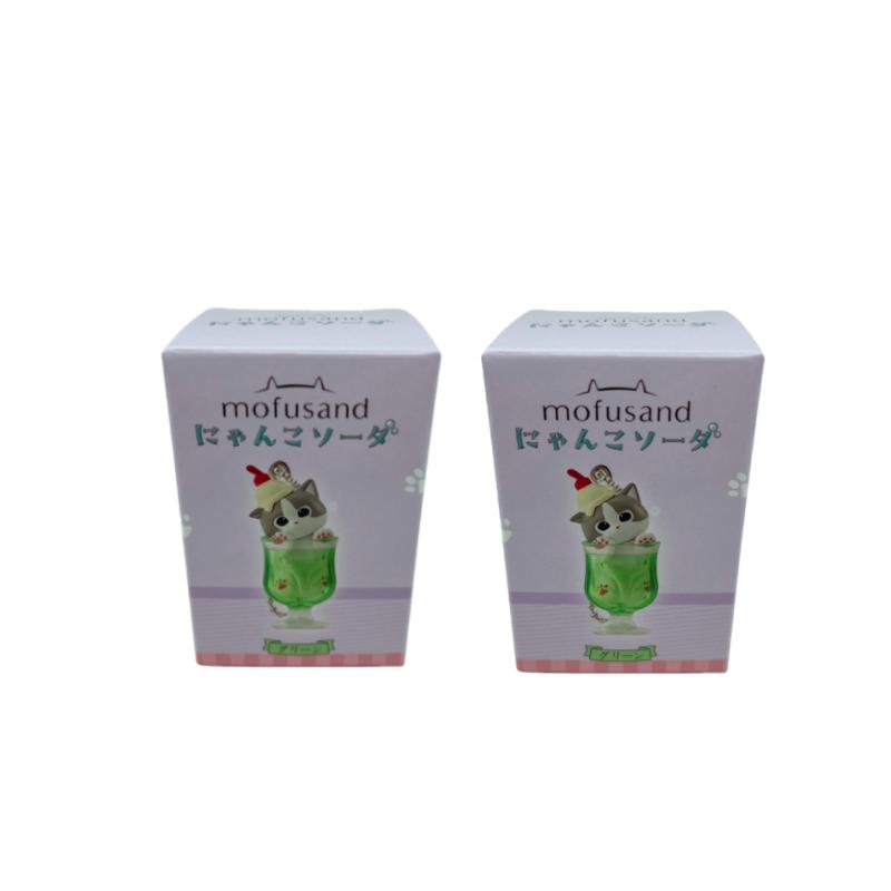  New Mofusand Cat Pudding Cold Drink Pendant Mini Figures Blind Box Anime Figures Ornaments Dolls Birthda Xmas Gifts Toy