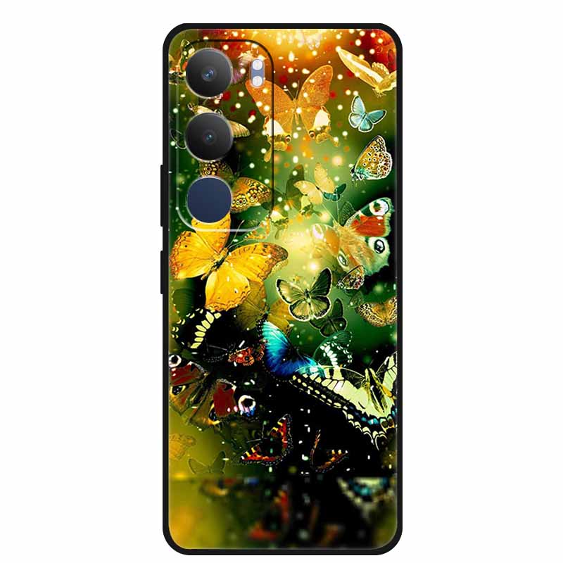 Чехол для Vivo Y19s 4G Y 19s 6.68" Мягкий силиконовый ТПУ чехол для телефона для Vivo Y19s Pro 4G Мультяшное животное Ударопрочный чехол Y19 s Pro 4G