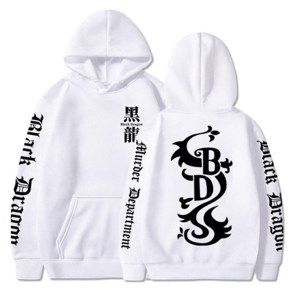 Аниме Токио Мстители унисекс толстовка с капюшоном уличная готический мультфильм черный дракон мужские толстовки с длинным рукавом Манга Харадзюку