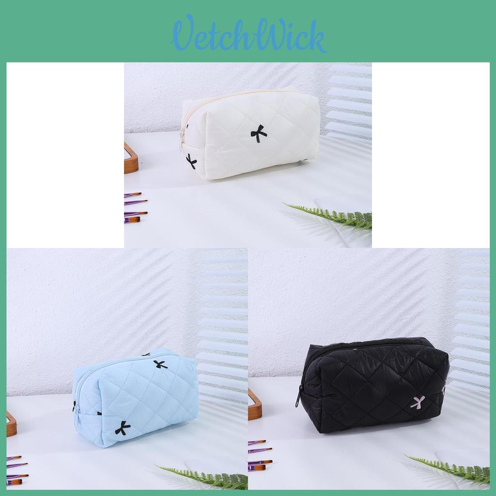 Cute Polyester Cosmetic Pouch With Butterfly Design For Travel And Daily Use