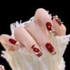 Medium Length Ballerina False Nail Wearable Manicure Press On Nails Coffin Fake Nails  Girl