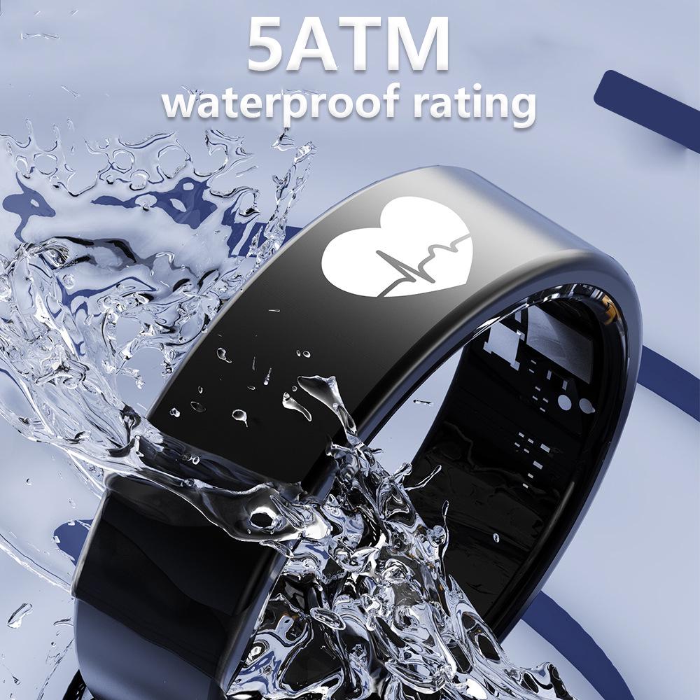 Умное кольцо здоровья R30: ЭКГ, Температура тела, Пульс, Кислород в крови, Мониторинг сна и ВСР