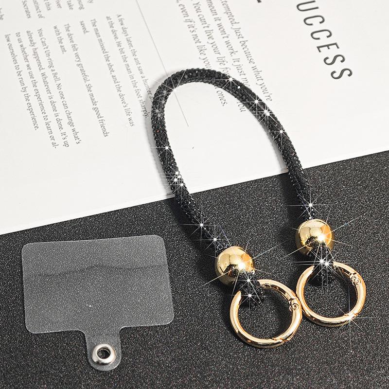 Яркий ремешок для телефона со стразами, чехол для телефона с цепочкой, ремешки, аксессуары для телефона