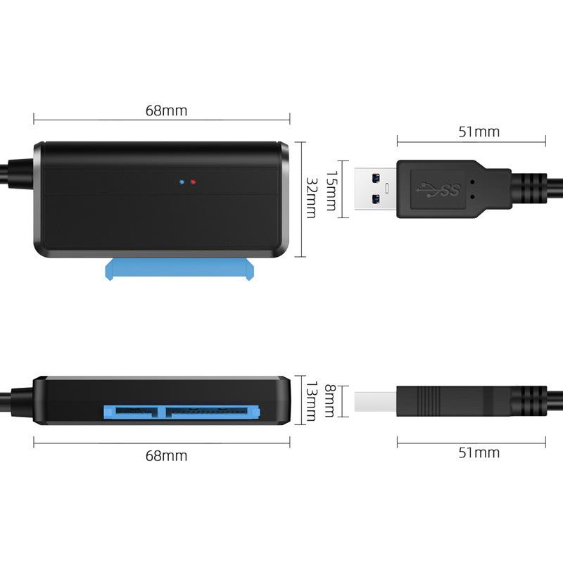 Кабель-адаптер USB3.0 к SATA UASP 2,5/3,5-дюймовый HDD SSD-конвертер жесткого диска для Windows Mac OS