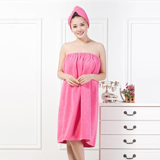 Домашний комплект 2 шт., женская водопоглощающая быстросохнущая шапочка для волос, банное полотенце, спа-обертка, душевая принадлежность