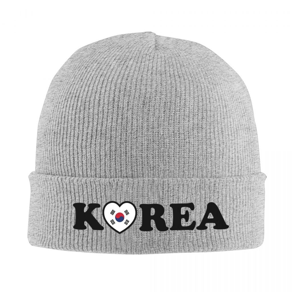 Теплая вязаная шапка с флагом Южной Кореи Зимняя вязаная шапка-бини Шапка-бини Шапки-скелетон Хип-хоп шапки для унисекс
