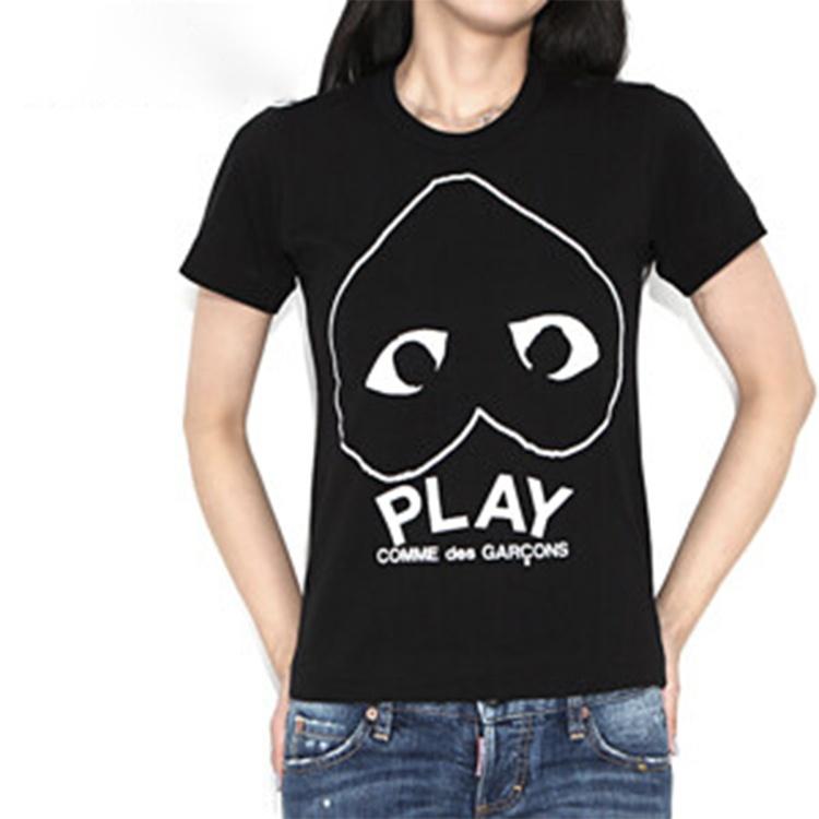 Comme des Garçons PLAY (WMNS) COMME des GARCONS PLAY Inverted Heart Logo T-Shirt 'Black' Women's AZ-T113-051-1