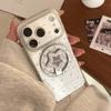 Креативный белый звездный магнитный чехол для телефона для iPhone 16, iPhone 17 и iPhone 17 Pro Max