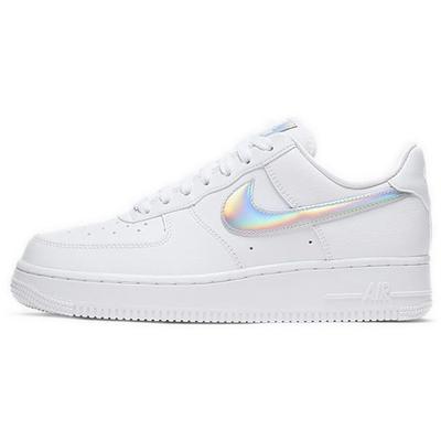 Женские кроссовки Air Force 1 Low Iridescent Swoosh белые CJ1646-100