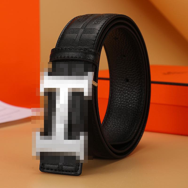 Мужской ремень 2025 года из ретро-кожи с автоматической пряжкой - Модный дизайн для молодежи