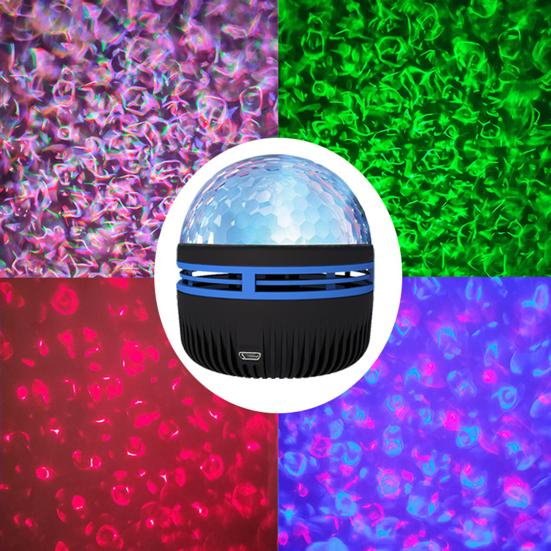 1 Набор RGB Party Лампа Перезаряжаемая Пульт Дистанционного Управления Широкое Применение Без Мерцания Не Ослепляющая Вращающаяся RGB Цветная Лампа Клубная Вечеринка Светодиодный Набор Освещения Дом