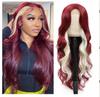 European and American ladies roll dyeing gradual change wig chemical fiber full head cover lacewig long curly hair