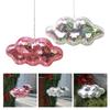 Retro Cloud Shape Discos Balls Hanging Ornament Reflective Mirror Balls with Chain for Festival Parties and Event Decors