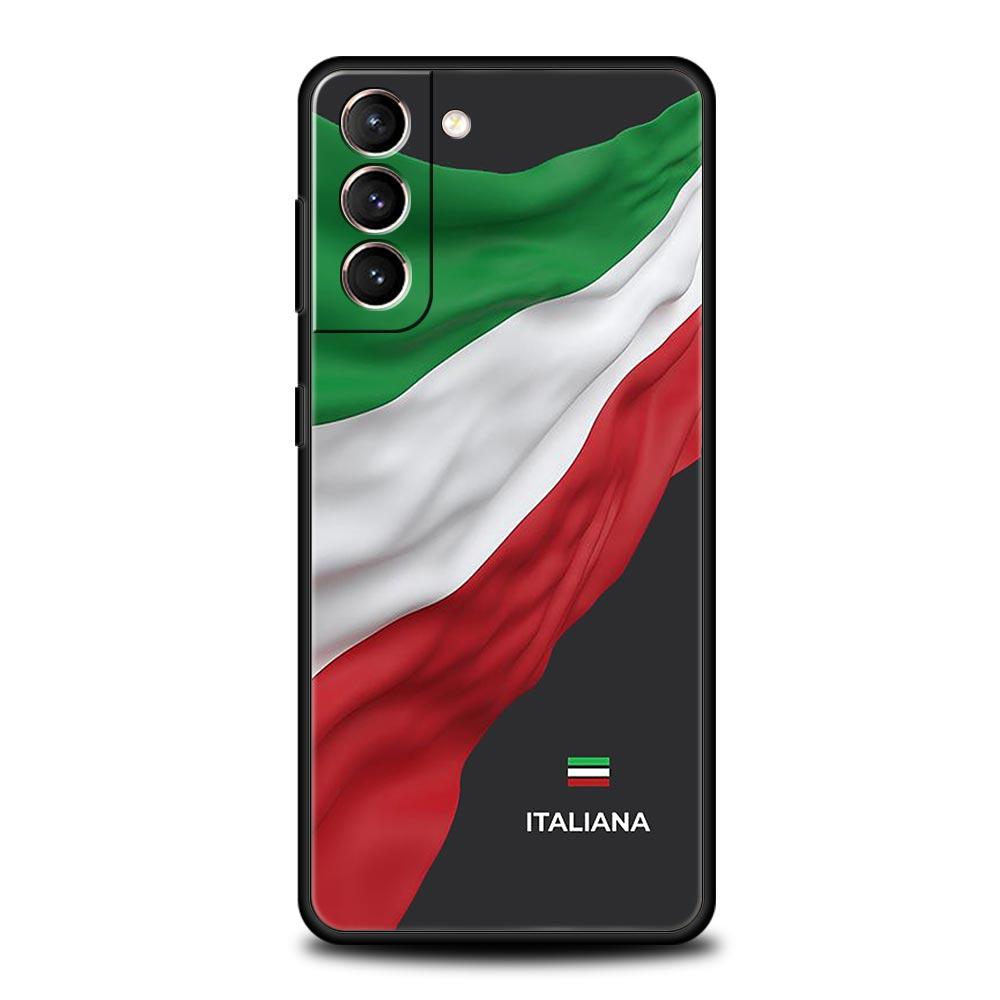 Чехол для телефона Флаг Италии Для Samsung Galaxy S24 S23 S22 S20 Ultra S21 FE 5G S10 S9 Plus S10E S8 Мягкий силиконовый чехол