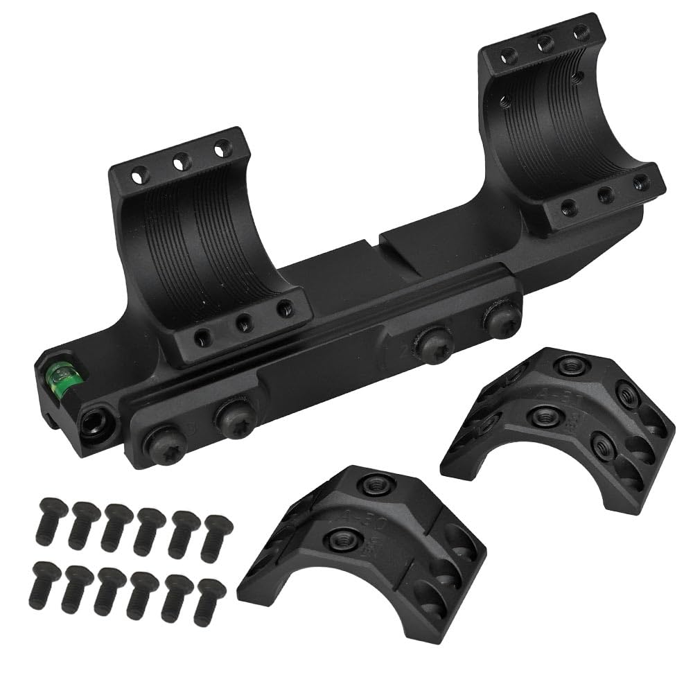 Ryohin Buhin Evolution Gear SPUHR SP-4616 Scope Mount for 30mm Diameter Scopes, 1.54-inch Replica 6065A Aluminum Alloy, Hard Anodized, Black