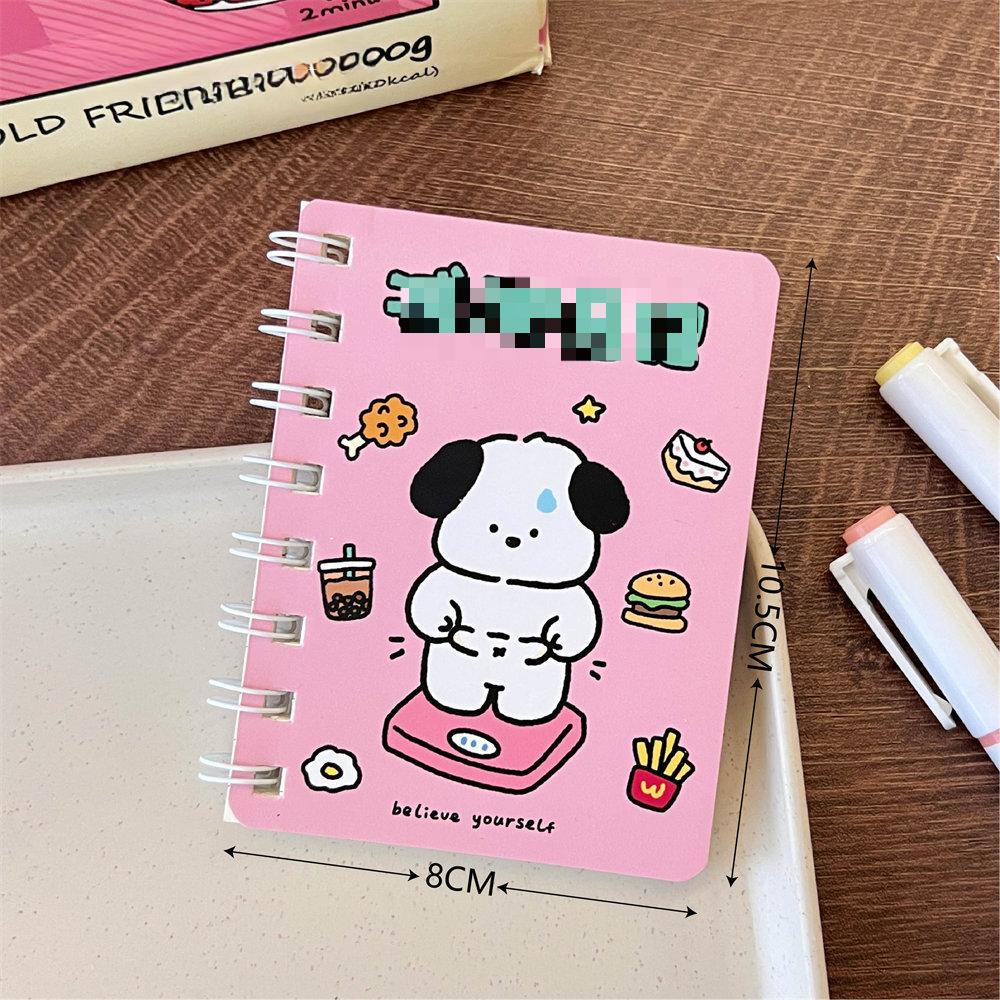 1 шт. японский милый мультяшный щенок мини-блокнот с отрывными листами студенческий портативный карманный журнал-переплет книга-планировщик блокнот детский подарок