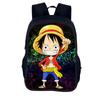One Piece Обезьяна D. Школьный рюкзак Луффи для ребенка Легкий детский рюкзак Модный рюкзак Лучший подарок