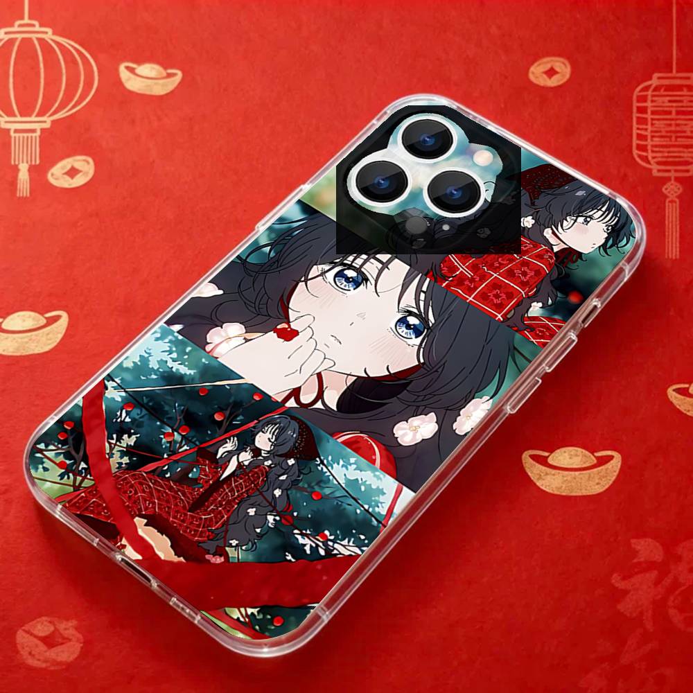 АНIME Kaoruko W-Waguri Прозрачный чехол для телефона подходит для iPhone 11 12 13 14 15 16 17 Pro Max Plus X XS XR SE E Mini Защитный чехол