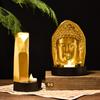 1Pc Buddha Candlestick Figurine Buddha Fireplace Desktop Ornament Arts and Crafts Entrance Hall