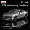 Майсто 1:24 2024 Ford Mustang Dark Horse литой автомобильный модельный ремесленный декор коллекция игрушечные инструменты подарочные модели