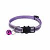 Nylon Pet Collar Night Safety Reflective Cat and Dog Collar Adjustable Pet Necklace Cartoon Cat Head Colorful Bell Pet Leash