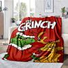 Grinch Theme Printed Blanket - Perfect for Couch, Bed, Travel & Outdoor Use | Machine Washable, Cozy & Durable.