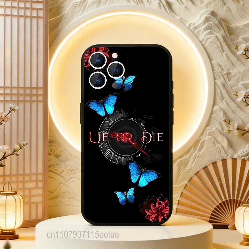 Чехол для телефона L-Lies of P GAME Для iPhone 17,16,15,14,13,12,11,Pro,Max,Plus,E,Air,Mini Защитный Черный Чехол