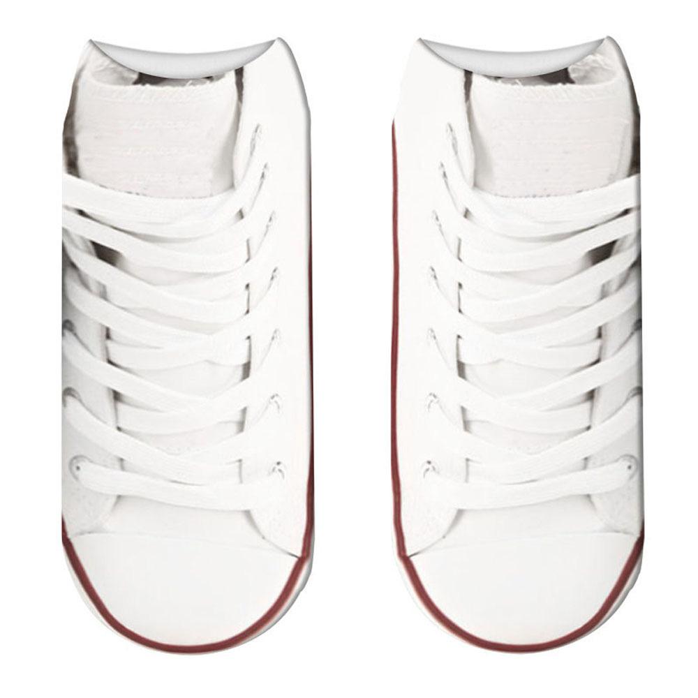 Унисекс 3D-печатные парусиновые туфли с черепом, шлепанцы с мыском, забавные креативные носки из чистого хлопка, подарок на Хэллоуин и Рождество, новые