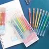 9Pcs/set Morandi Color Gel Pen 0.5mm Colorful Ink Writing Pens for Girl Journal Plan Book Scrapbook Outline Drawing Highlighters