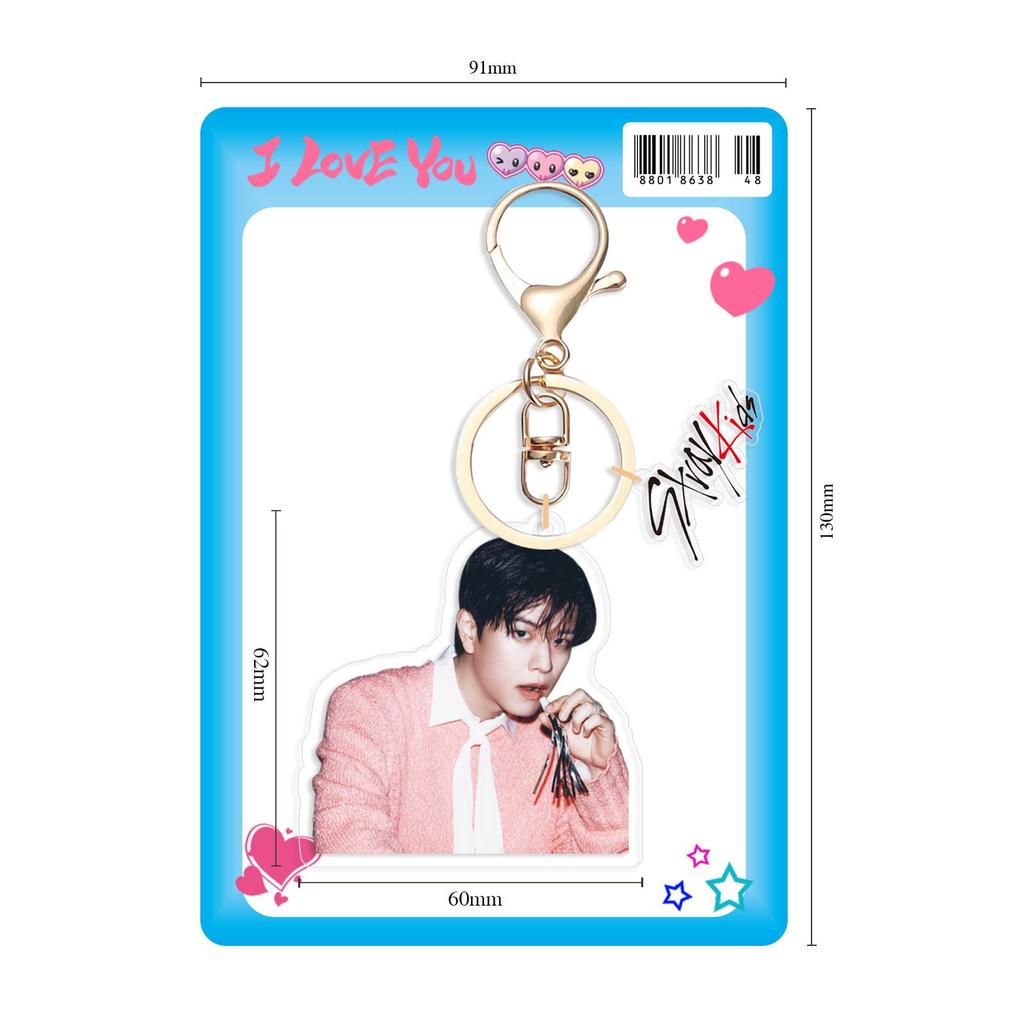 Stray Kids 'DO IT' Поддержка Звезды Двусторонний Акриловый Брелок-Подвеска Сделай Сам