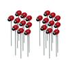 10PCS Rust-proof Small Insects Stakes Plug-In Lawn Stake Garden Accessories Ladybug Stakes  Garden