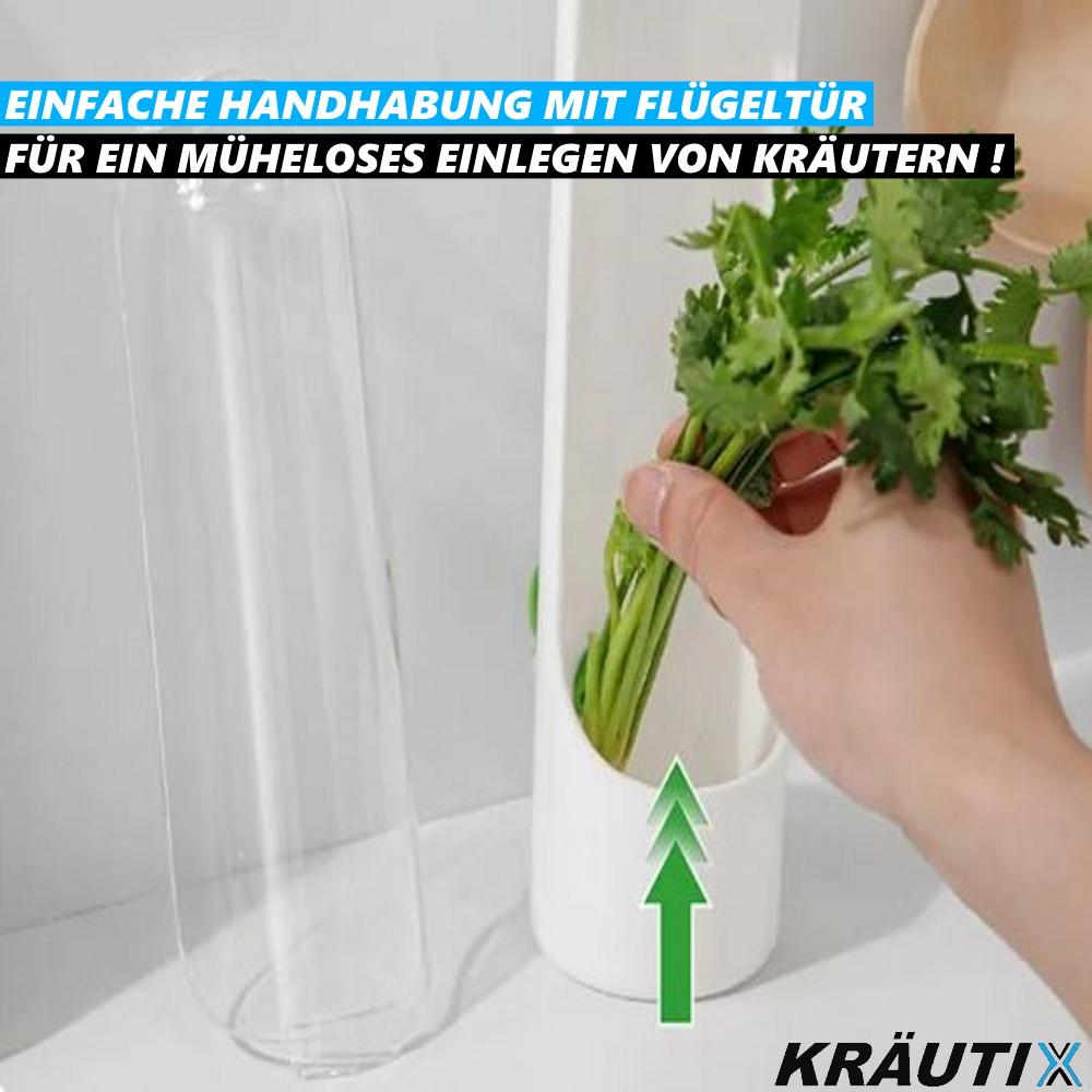 KRÄUTIX Herb Tin Herb Container Storage Container Refrigerator Herb Box