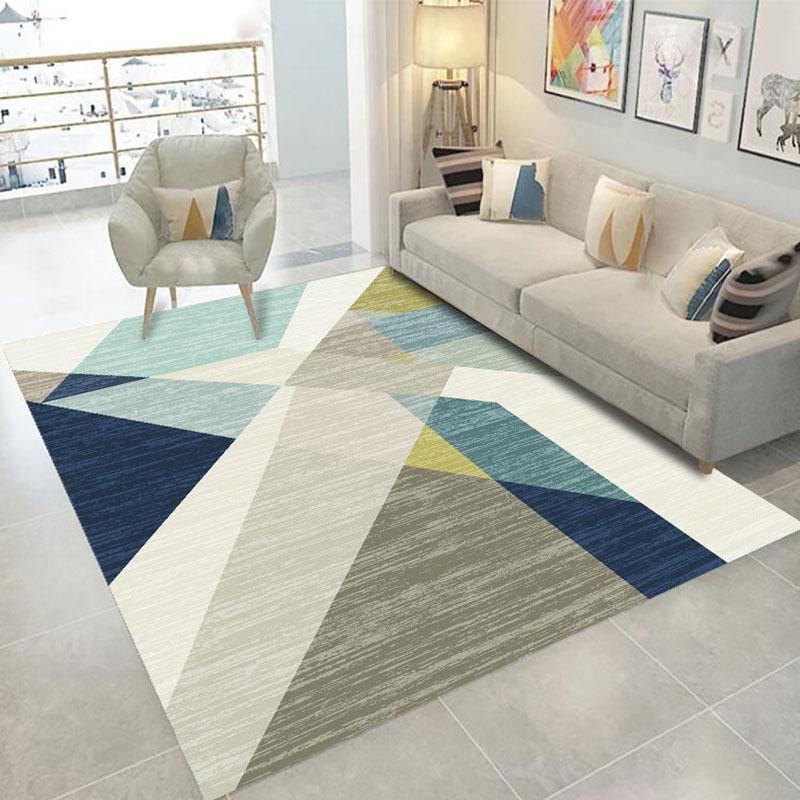 Ковер в скандинавском стиле Домашний Большой Ковер Гостиная Песок Кофейный столик Ковер Напольный коврик Спальня Прикроватный плед Кухонный напольный коврик