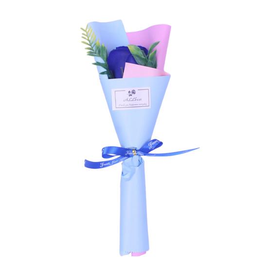 Мини Искусственный Букет Роз Ручной Работы Мыльные Цветы Лепестки Украшение Романтический Подарок на День Святого Валентина День Рождения для Женщин Матери Жены Подруги