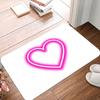 Принт «Сердце любви» Нескользящий маленький коврик Водонепроницаемый Легко чистящийся Напольный коврик для использования в помещении и на улице Прочное украшение для дома
