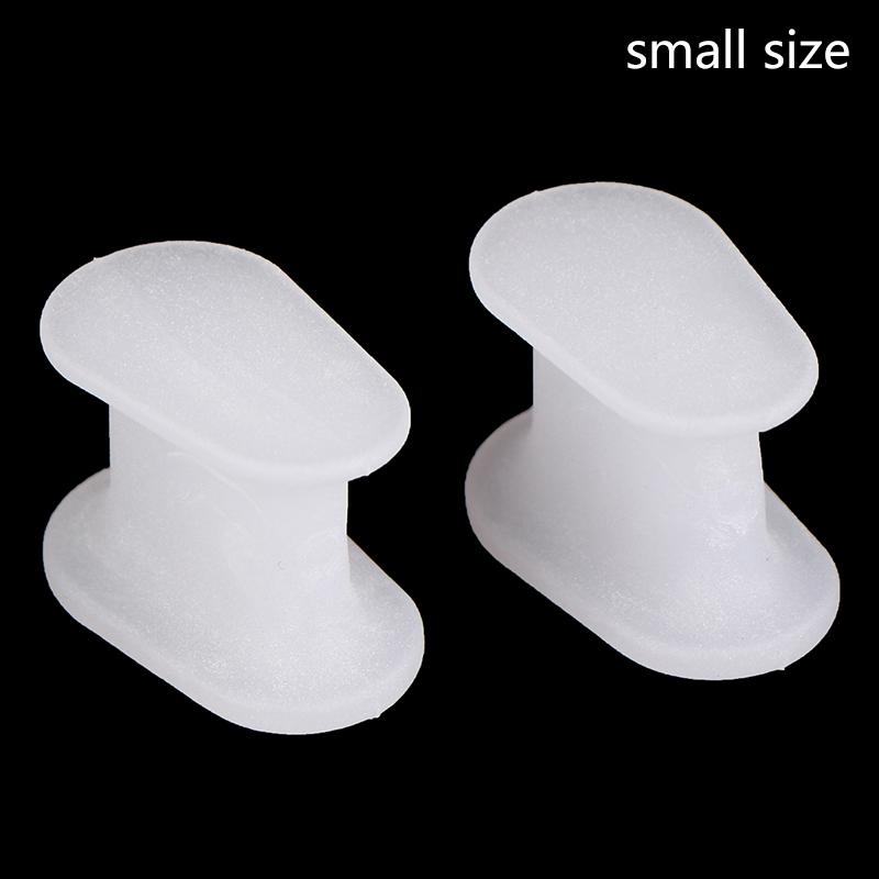 2Pcs I-Shaped Toe Splitter Gel Toe Separator Corrector Straightener Soft Silicone Toe Protector Spacer Foot Care Tool