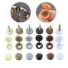 36pcs M6 Screw Decorative Caps Hinged Screw Cap Foldable Snap Button Hardware Screw Cover for Wardrobe Furniture Cabinet