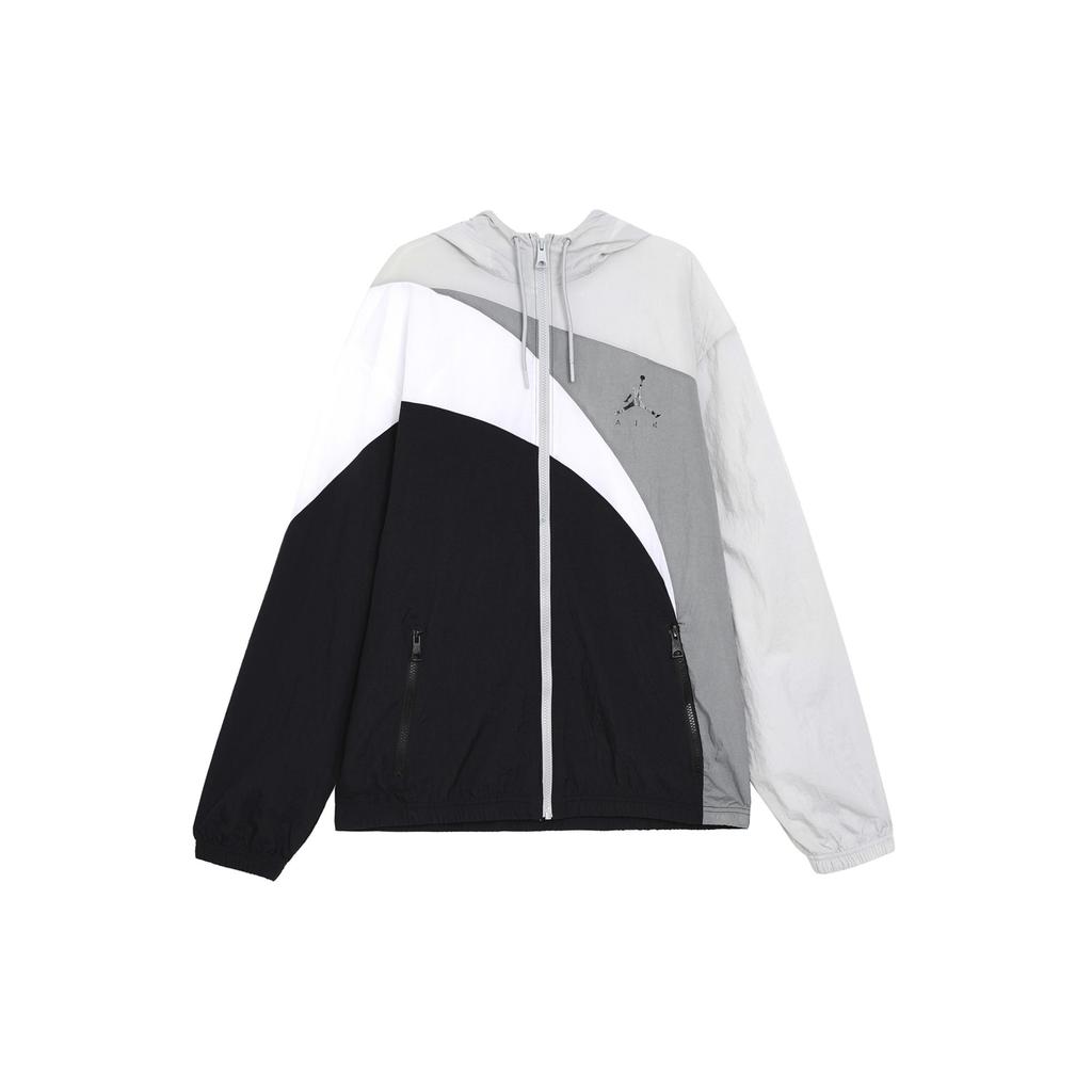 Jordan Куртки Jumpman Мужские Черно-серый Цвет С Капюшоном Умеренные Другие CK6867-077