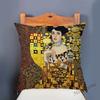 Gold Luxury Decorative Oil Painting Home Decorative Pillow Case Cover Gustav Klimt Gallery Collection Sofa Chair Cushion Cover