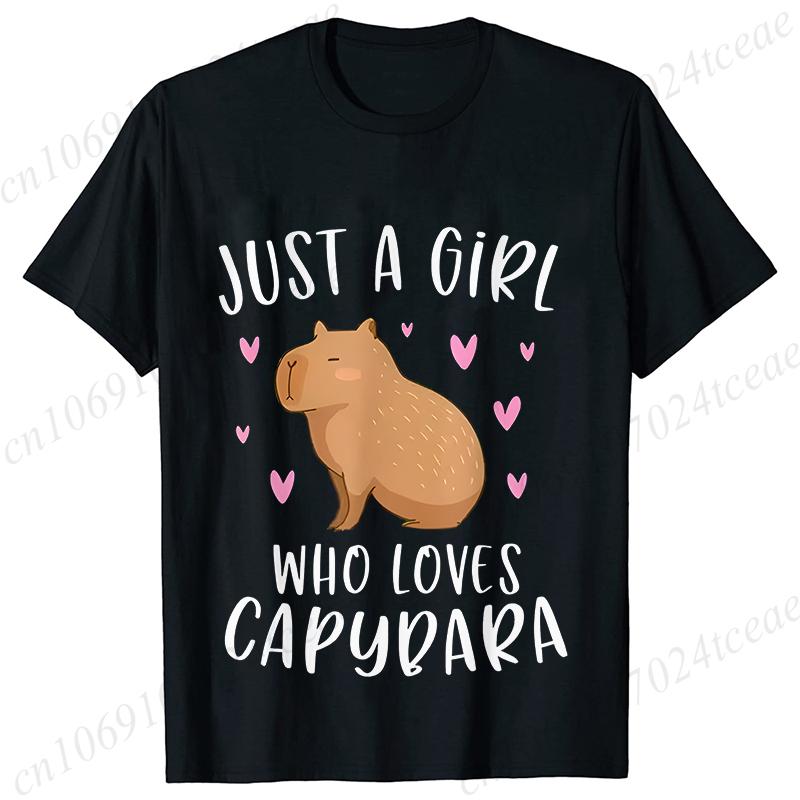 Футболки Capybara Is Calling для женщин, забавные футболки с капибарой, грызуном, животным, для любителей юмора, летняя одежда с коротким рукавом