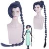 Women Anime 130CM Long Wigs Game Scissor Seven Dark Blue Long Braiding Cosplay Wig Synthetic Hair Halloween Costume Party Wigs Adult