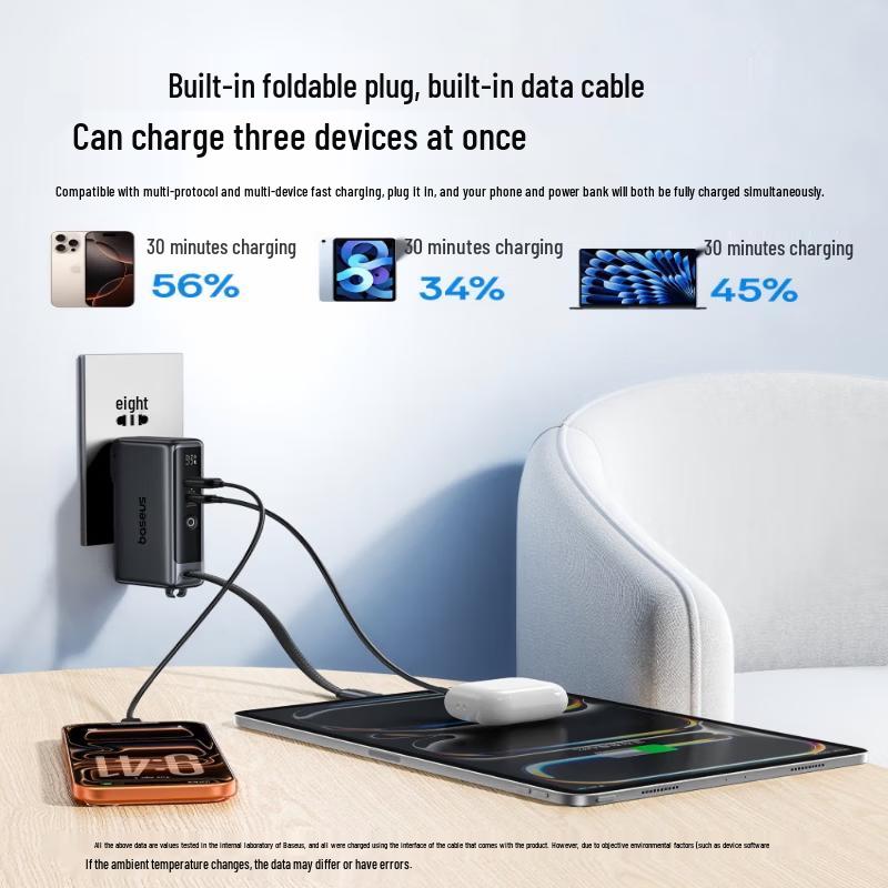 Baseus 67W 3-in-1 Fast Charging Power Bank
