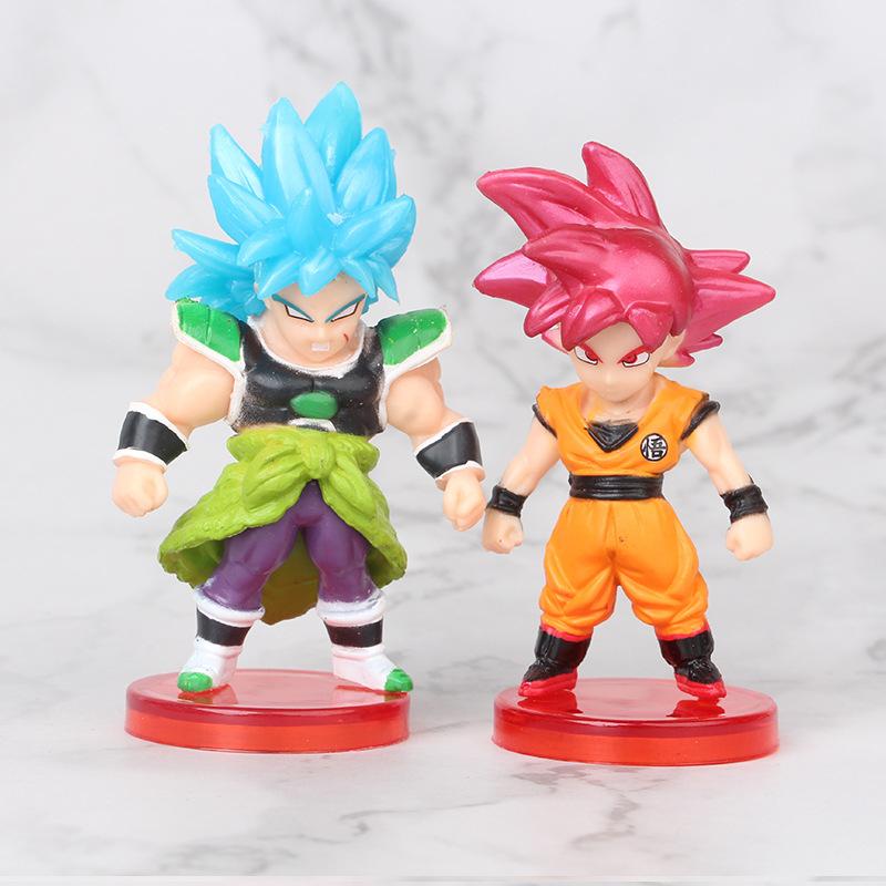 16 шт./комплект Фигурки Аниме Dragon Ball Z Super Saiyan Son Goku Игрушки Гохан Веджета Броли Пикколо Маджин Буу Модели Фигурок Куклы